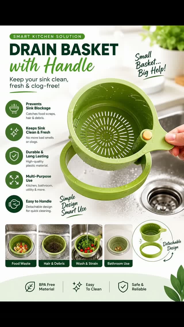 Multi-Purpose Drain Basket